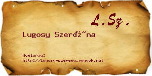 Lugosy Szeréna névjegykártya